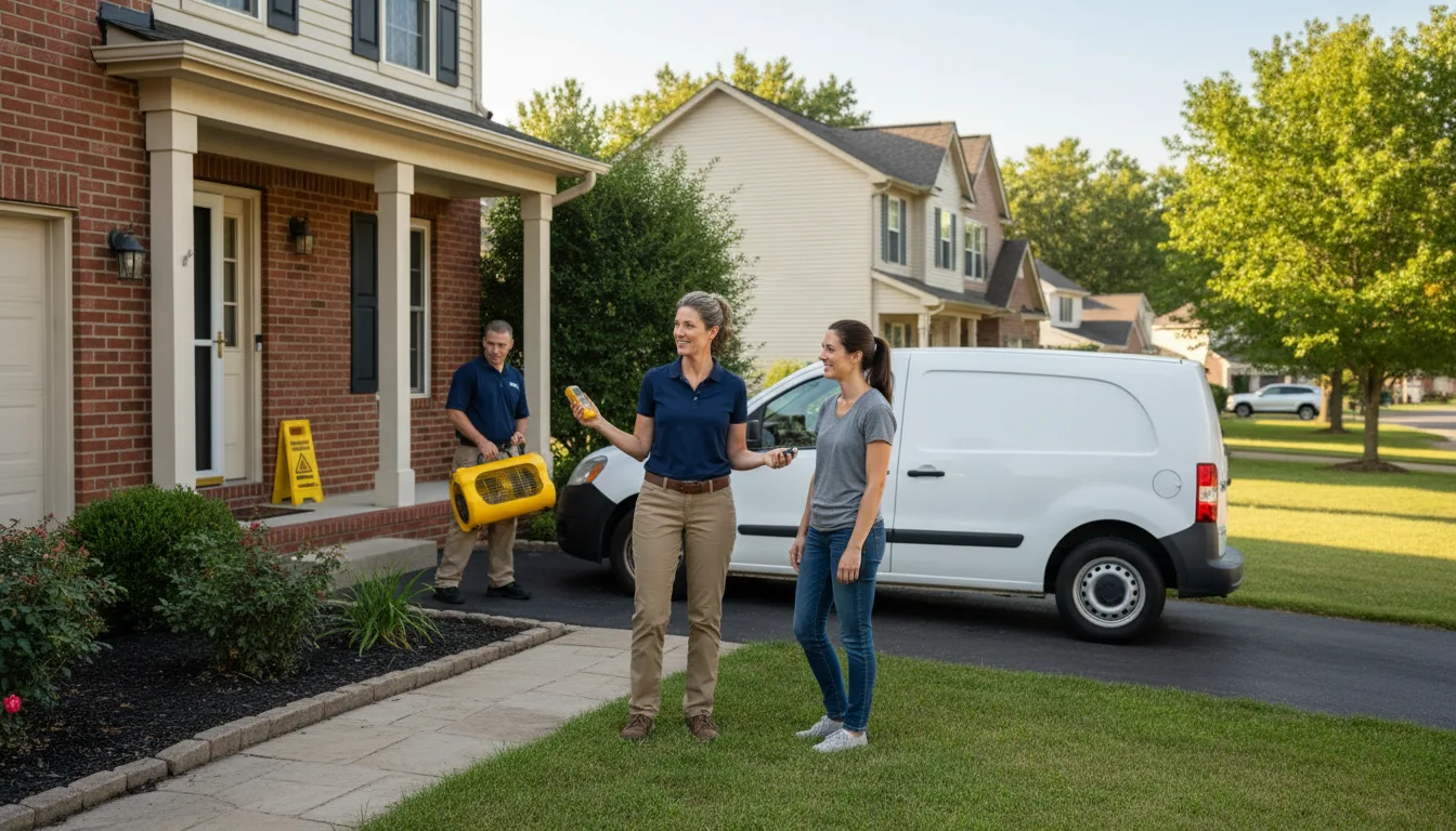 Residential water damage restoration in Peetz, CO